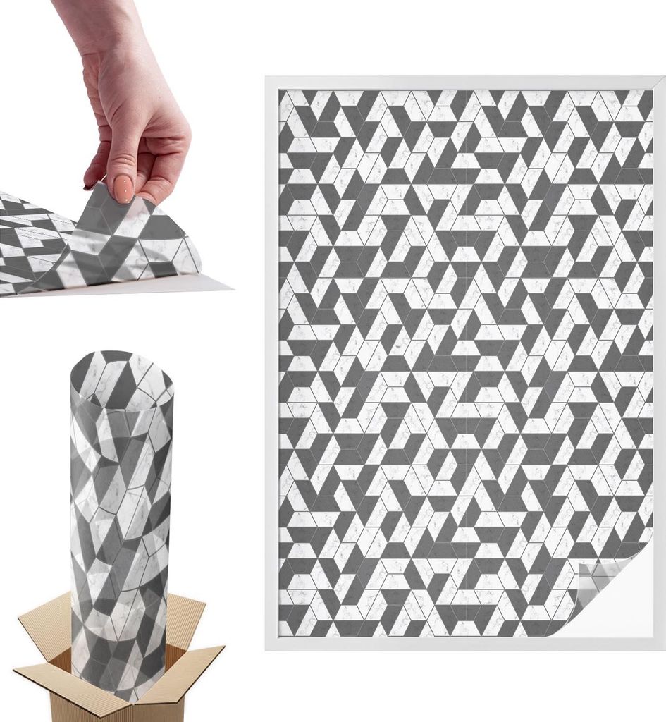 Buntglasfolie für Fenster – 146x100 cm – Stained-Glass-Fensterfolie, dekorativ & blickdicht – Selbstklebende Glasdekorfolie im Buntglas-Desi...