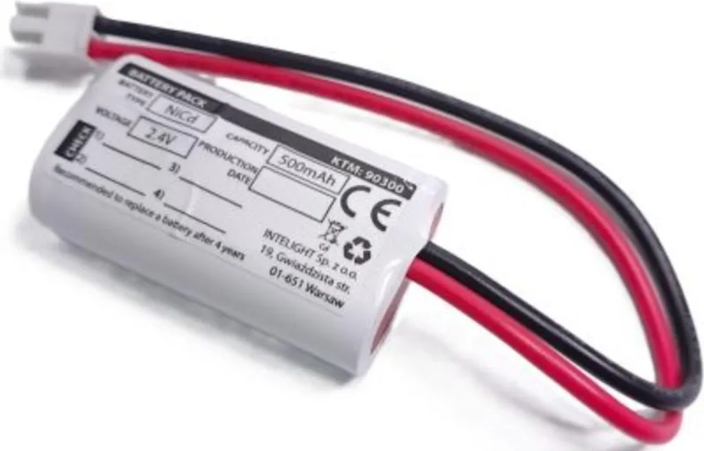NiCd-Akkupack 2,4 V 500 mAh Direct 1h - L52 x B30 x H15 - 90300