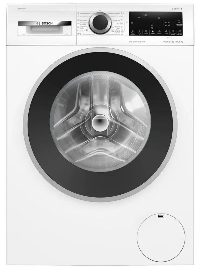 Bosch Serie 6 WNG244A0ES, Frontlader, Freistehend, Weiß, Produktbild 