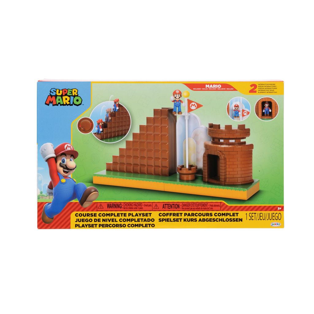 World of Nintendo Super Mario Minifiguren Spielset End Level