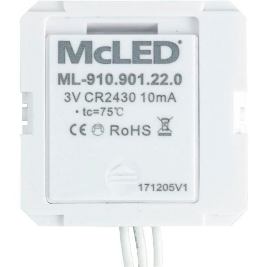 Fernbedienung RF für Unterputzmontage 1-Kanal weiß Produktbild 