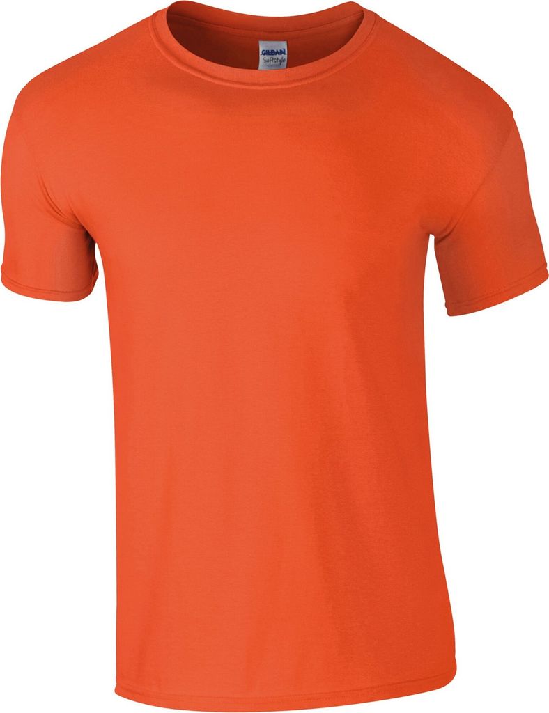 Gildan Herren Soft-Style T-Shirt, Kurzarm RW3659 (4XL) (Orange)