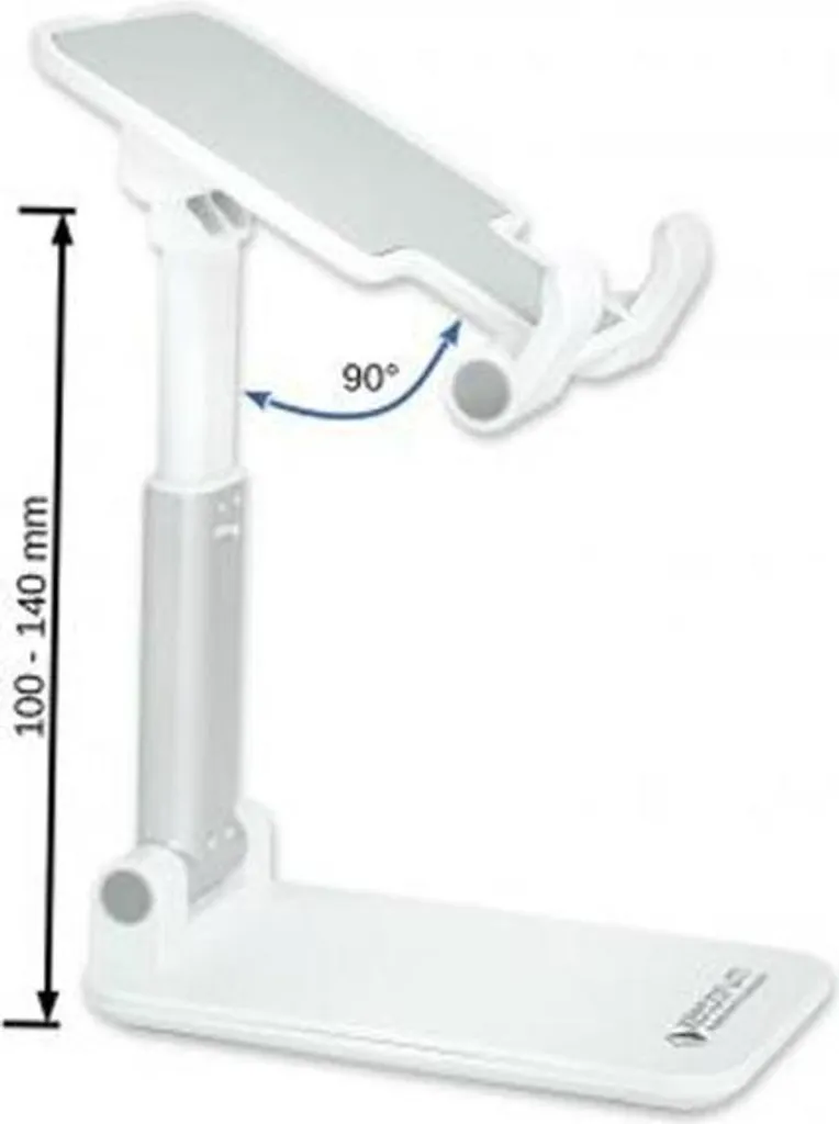 Keepdrum DPHS Bianco: Supporto Smartphone Pieghevole da Scrivania - 7