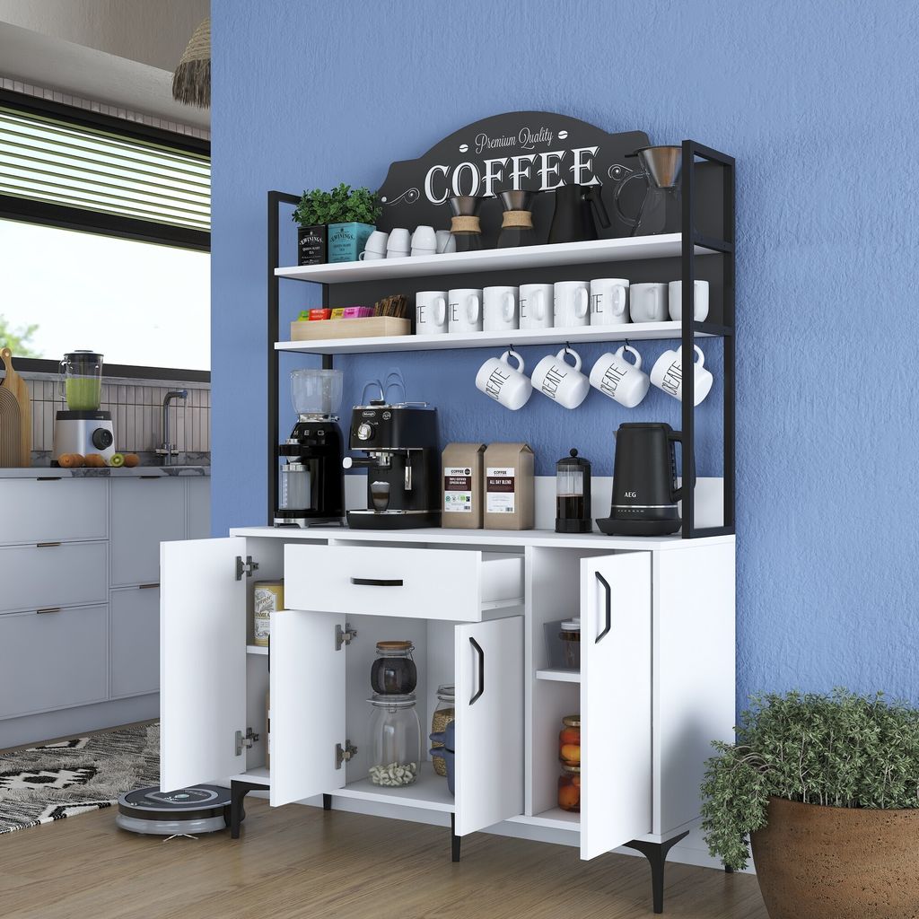 Skye Decor, JE130 - 2987, víceúčelová skříň, bílá, 100 % Obrázek produktu 7