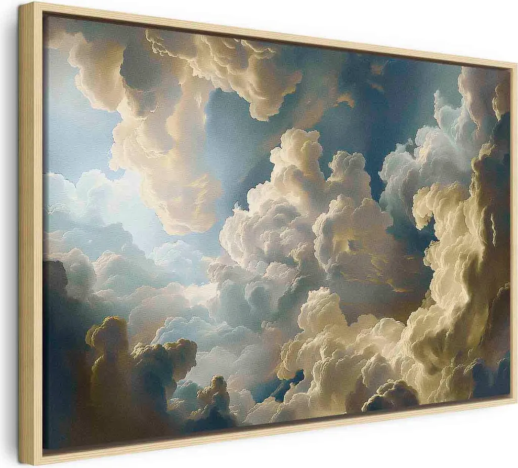 Quadro su Tela Sole e Ombre 60x40 cm - Decorazione Murale di Qualità
