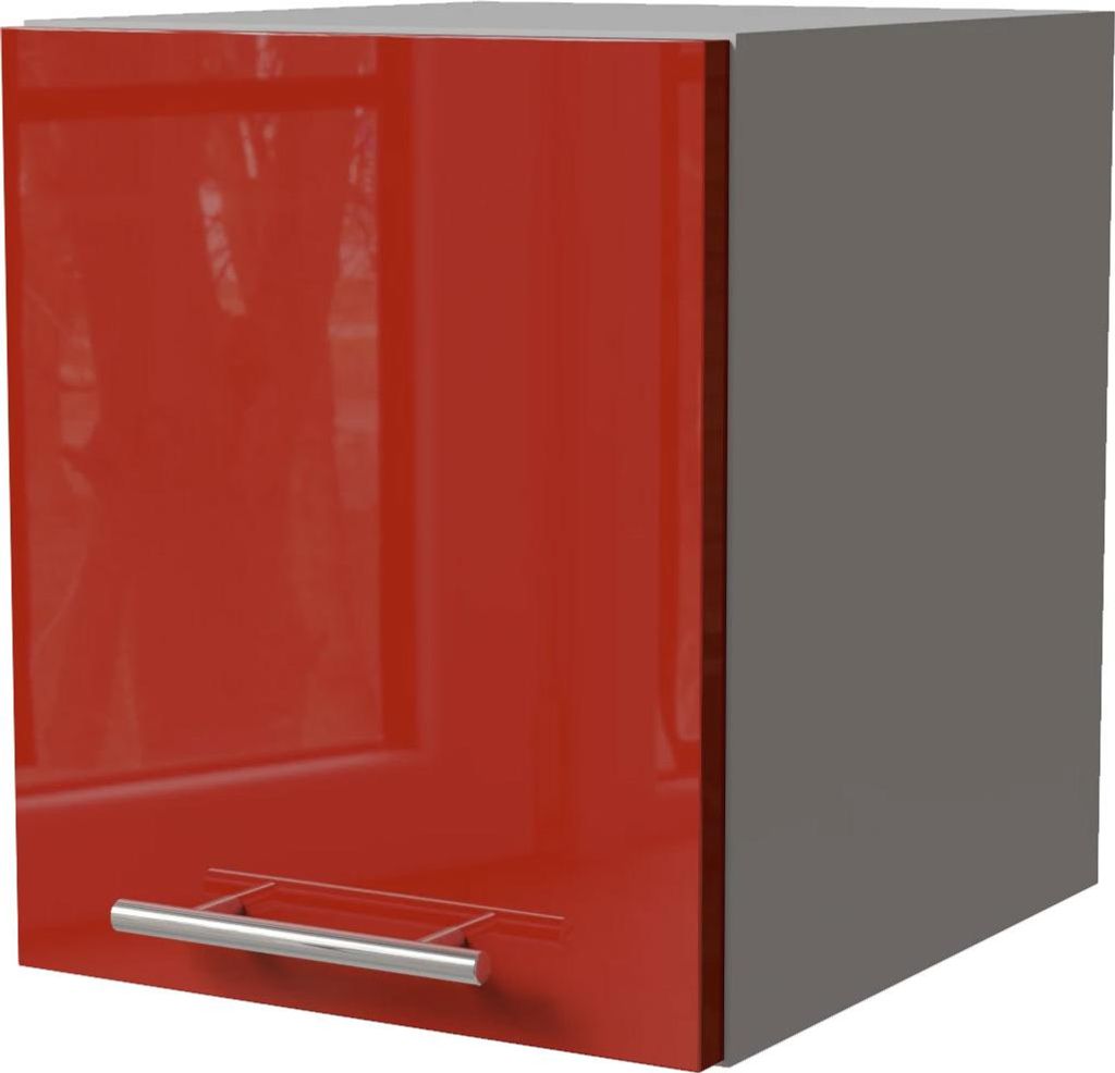 Küchenklapphängeschrank BRERRA 30x36cm lackiert Farbe wählbar BR-W4B/30 RAL 3002 karminrot Hochglanz grau