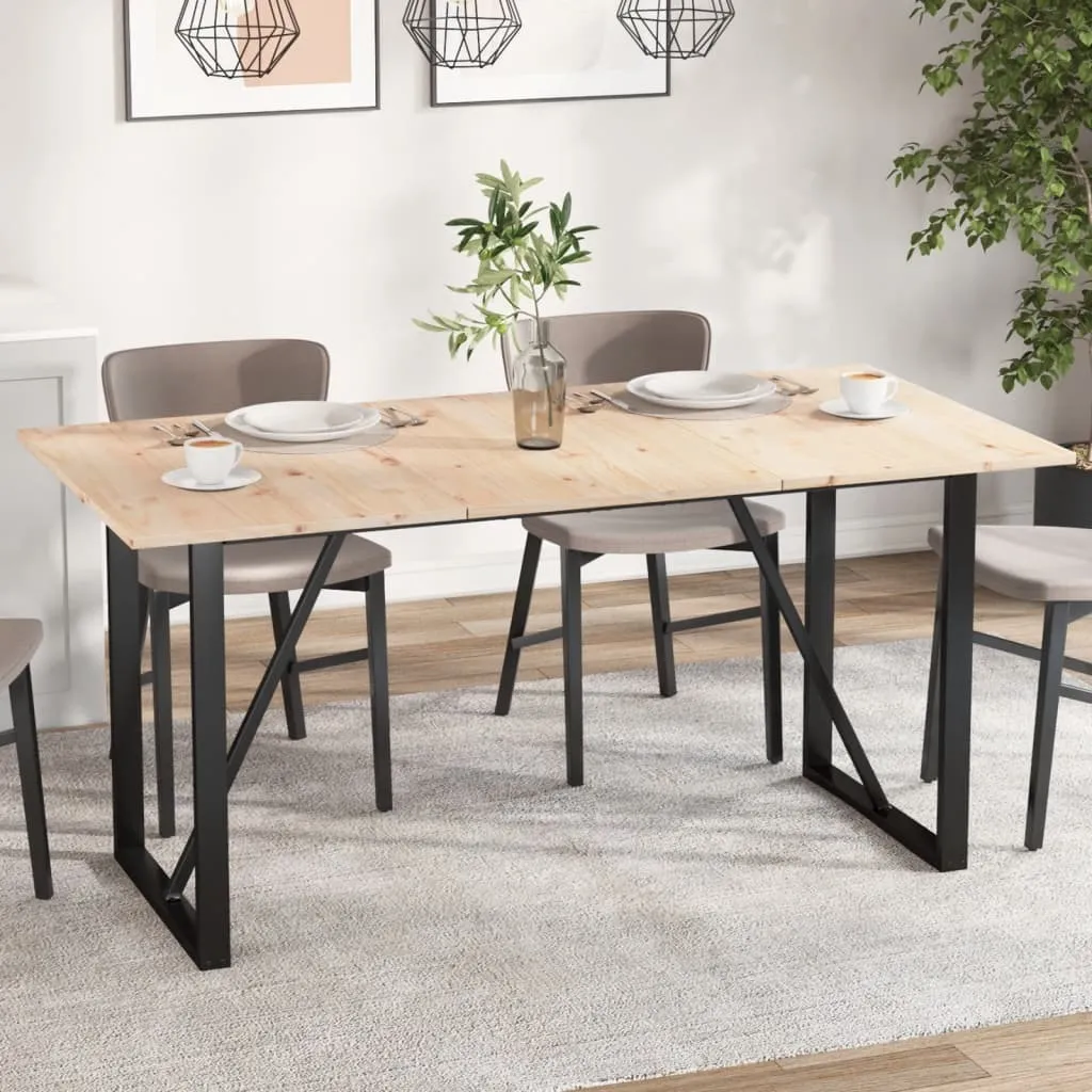 Piani Tavolo Rettangolari 80x53 cm Pino Massiccio - Set 3 Pezzi DIY