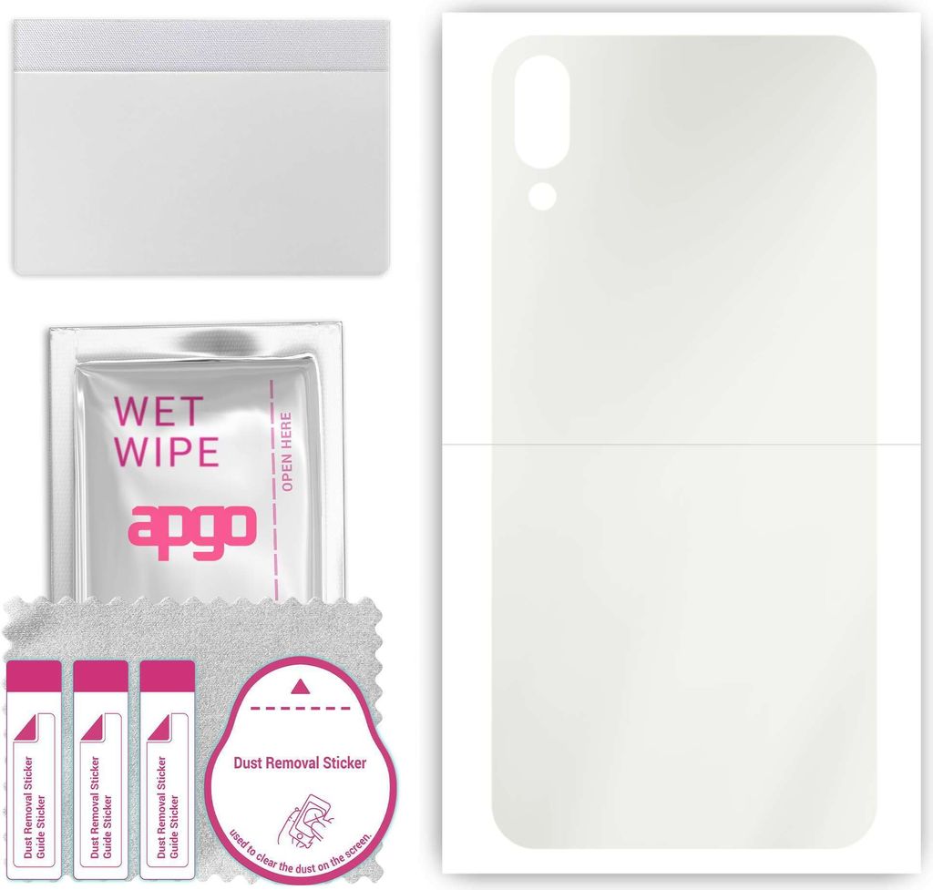 apgo Rückseite Schutzfolie, Matt, kompatibel mit Samsung Galaxy M02, Hinten Hydrogel-Displayschutzfolie mit Positionierhilfe, kratzfest, einfache ...