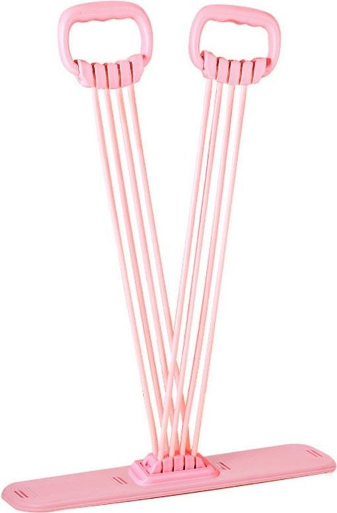 INF 8-Rohr Brustexpander mit Fußpedal - Verstellbares Fitnessgerät für Zuhause