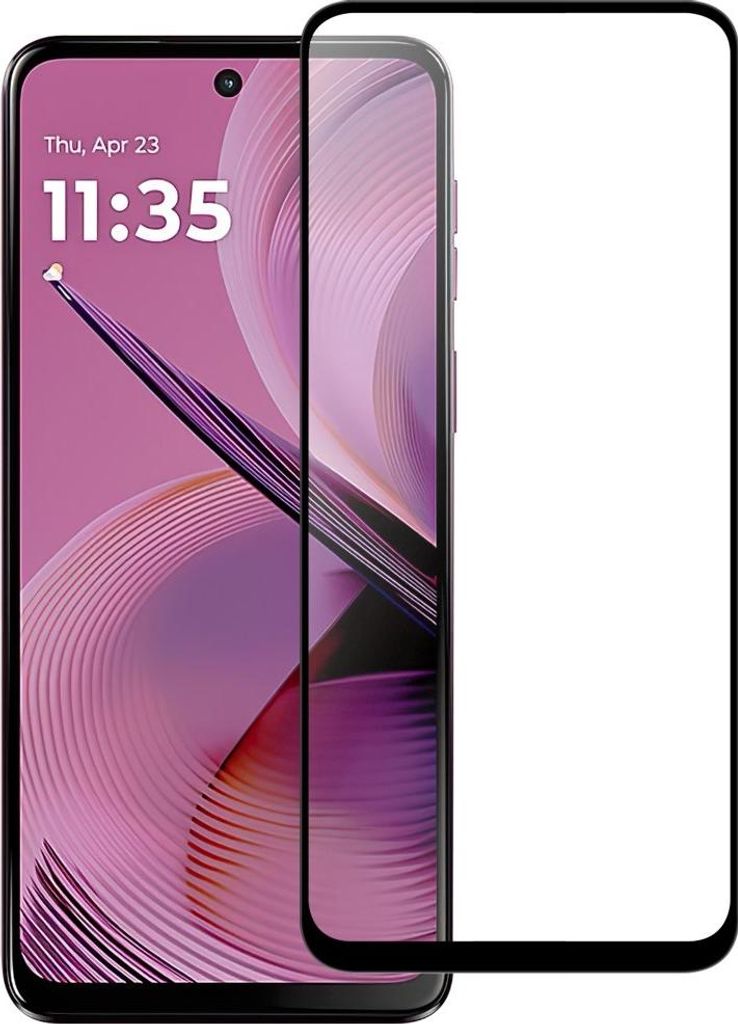 Motorola Moto G55 Displayschutz - Full-Cover 9H Panzerglas - Schwarz