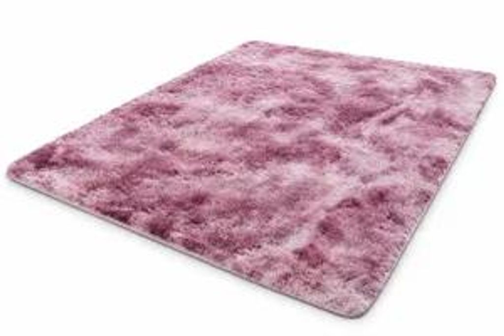 Tappeto con pelo lungo e voluminoso, tonalità rosa, aspetto Immagine del prodotto 