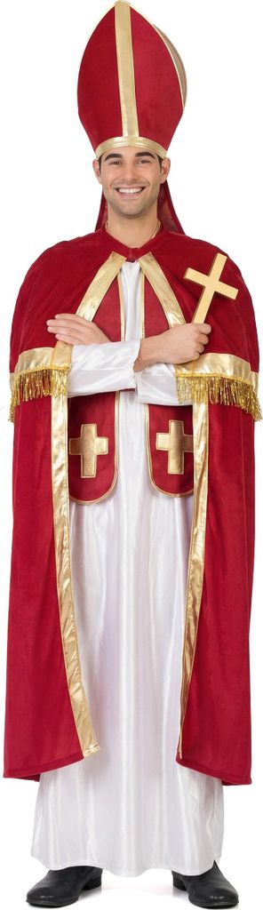 Herren-Kostüm Roter Bischof M / L Produktbild 
