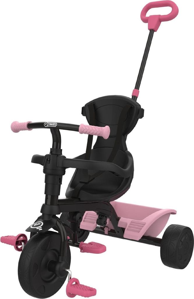 Mitwachsendes Kinder-Dreirad 4-in-1 DINO Schwarz