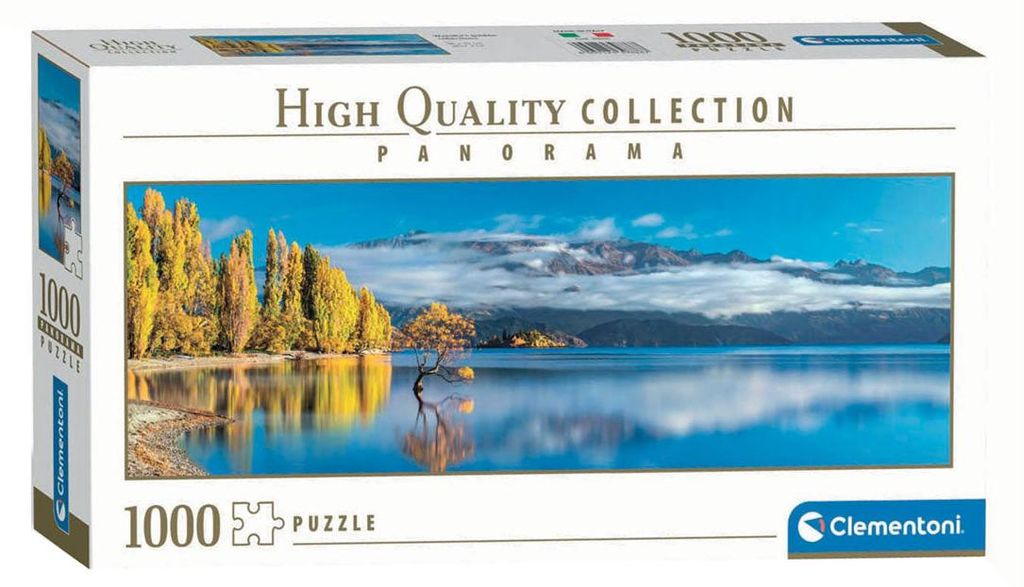 Clementoni Puzzle - 1000 Teile - Panorama Wanaka's Golden Reflect - Erwachsenenpuzzle