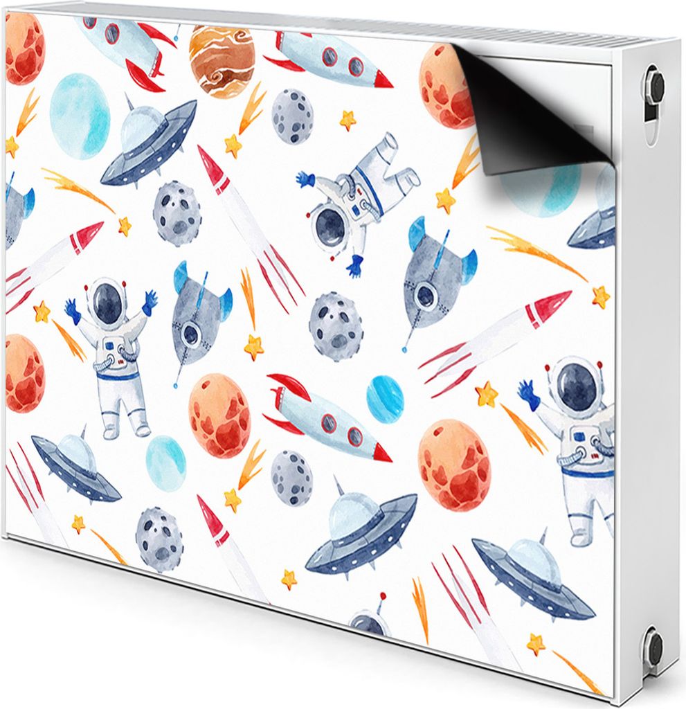 Magnet Heizkörperabdeckung Heizkörperverkleidung Verkleidung Abdeckung 80x60 cm - Astronaut