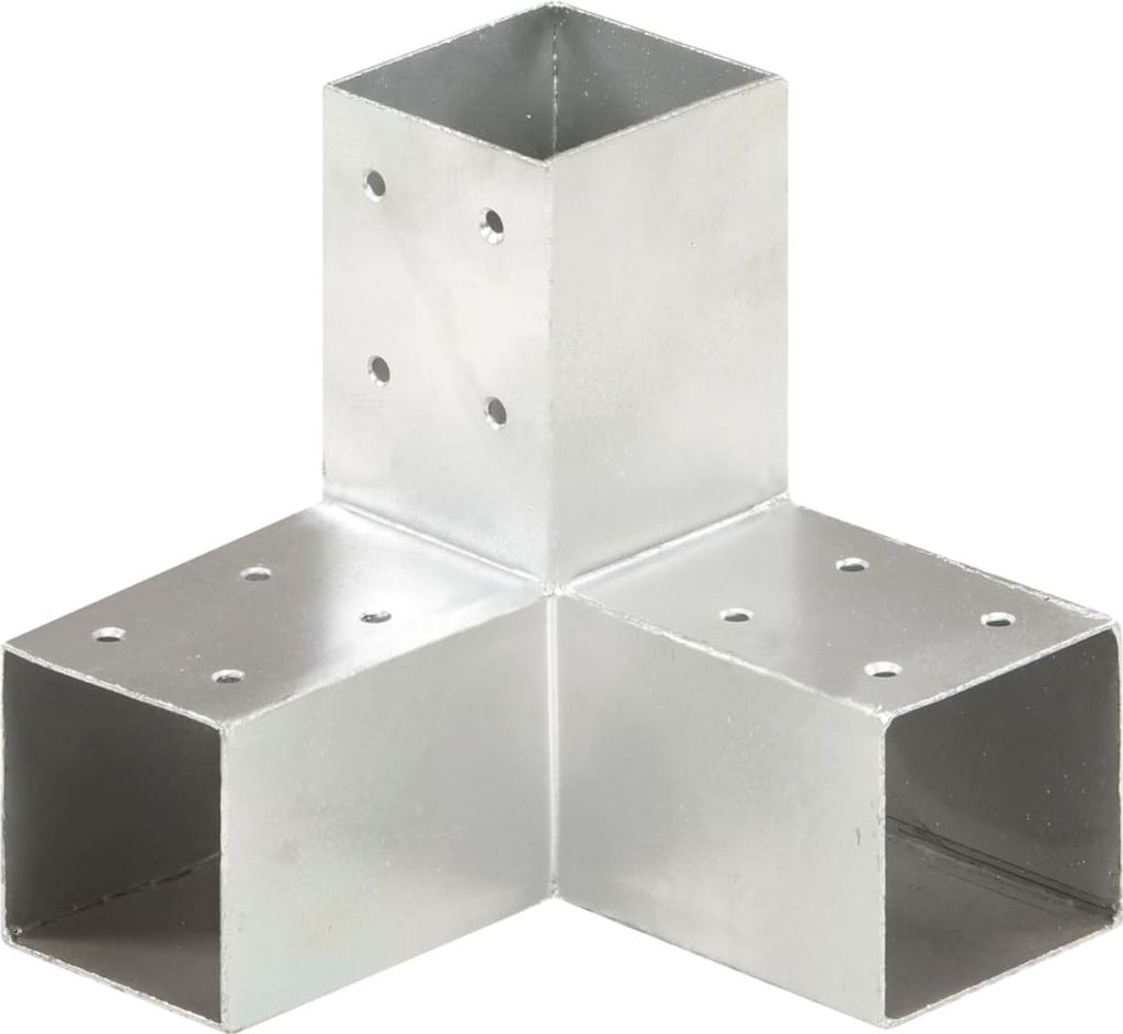 CLORIS Pfostenverbinder Y-Form Verzinktes Metall 71 x 71 mm, 1,5 kg