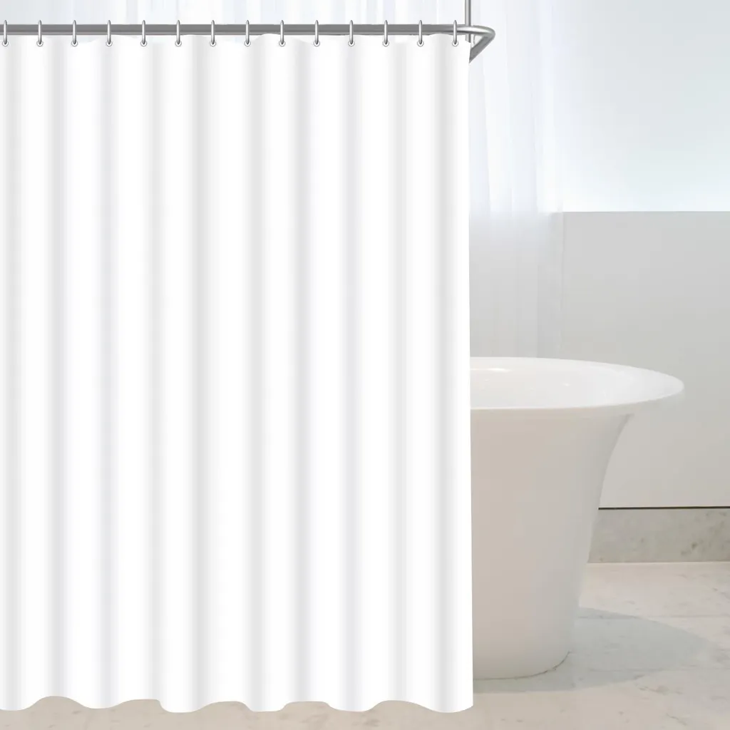 Fini l'eau sur le sol : Rideau de douche 120x200 Blanc Imperméable Pro - 8