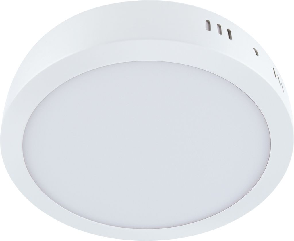 LED Deckenlampe Aluminium rund Ø 30 cm Weiß neutralweiß Produktbild 