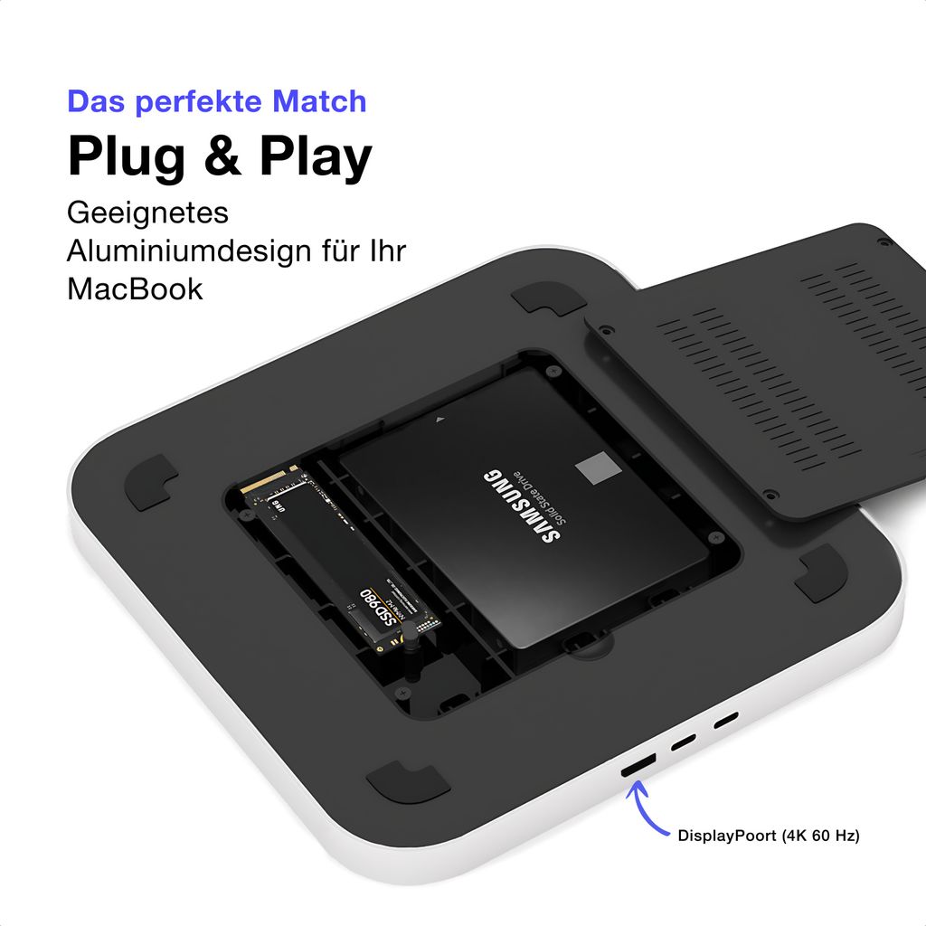 dokovací stanice iMounts Mac Mini Pro s HDMI, USB-C, USB3.0 Obrázek produktu 6