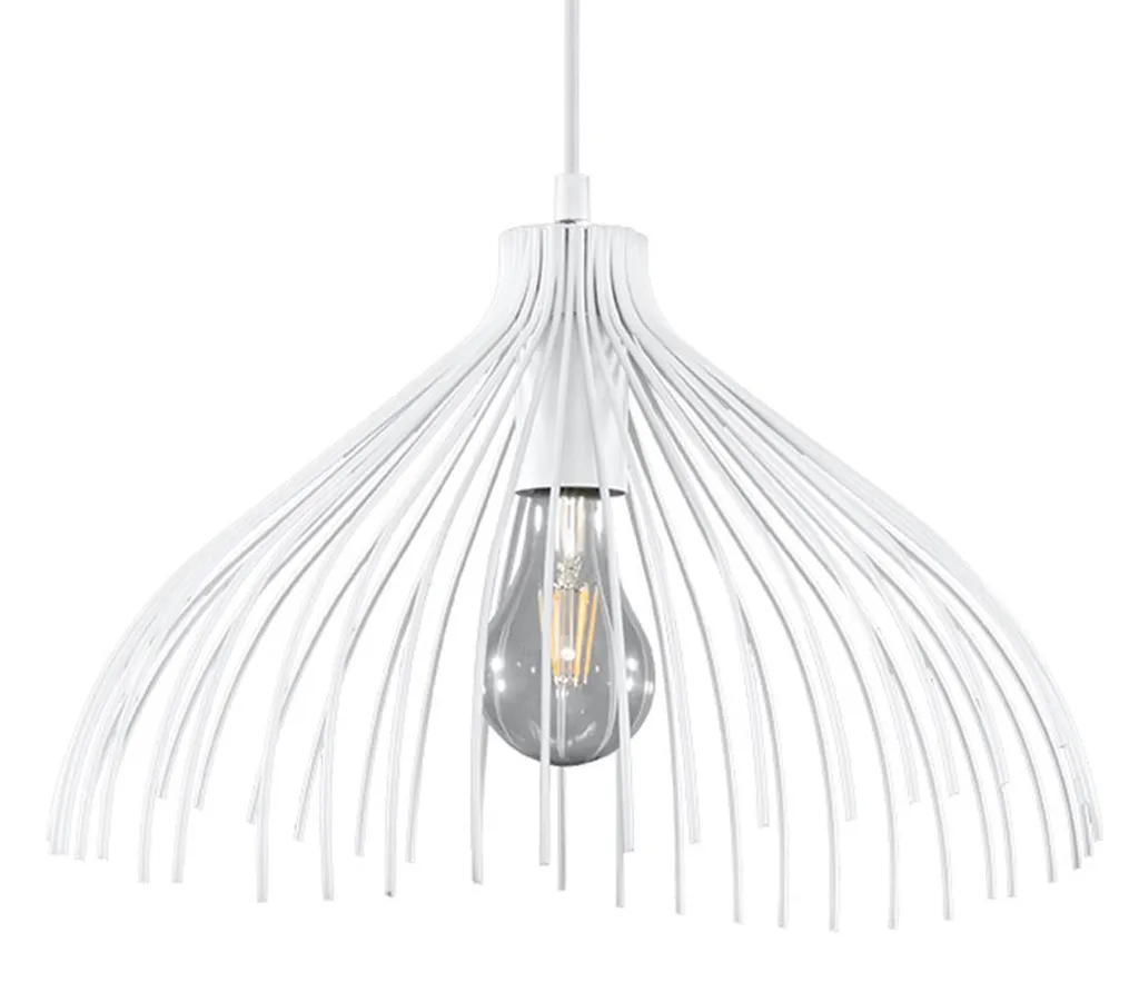 Sollux UMB Sospensione Acciaio Bianco E27 15W | Lampada Industrial 125cm