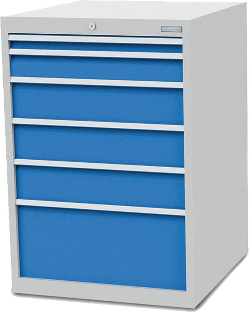 Bedrunka+Hirth Schubladenschrank Tiefe 736 mm R 24-24 6x Schublade BxTxH 705x736x 1.019 mm - 700/1131V10A