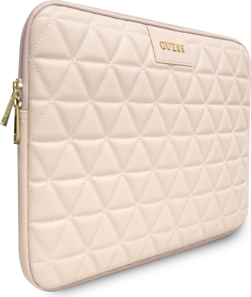 Guess Hülle GUCS13QLPK 13" /pink Gesteppte Handyhülle Produktbild 