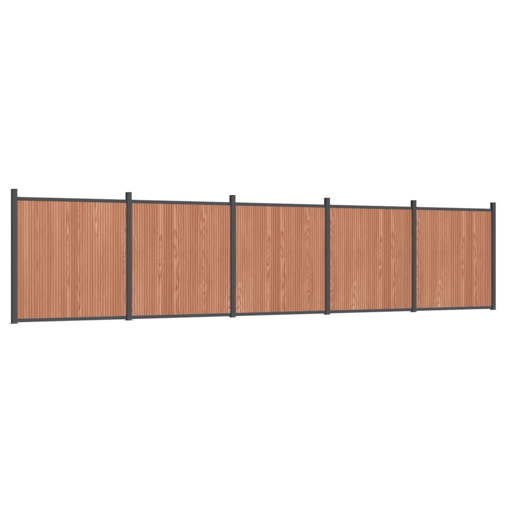 Zaunelement Braun 872x186 cm WPC
