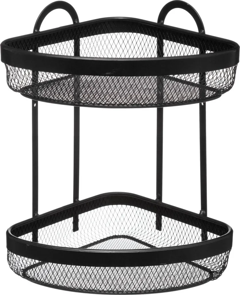 Rangement d'angle 2 Niveaux MAYAJ Noir - Métal - 5 Five Simply Smart