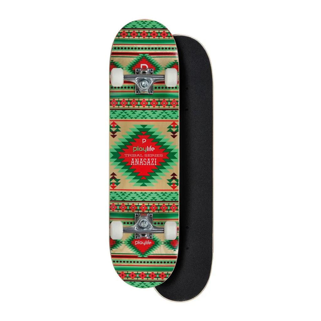 Planche de Skate Playlife Tribal Anasazi - Skateboard Complet Polyvalent