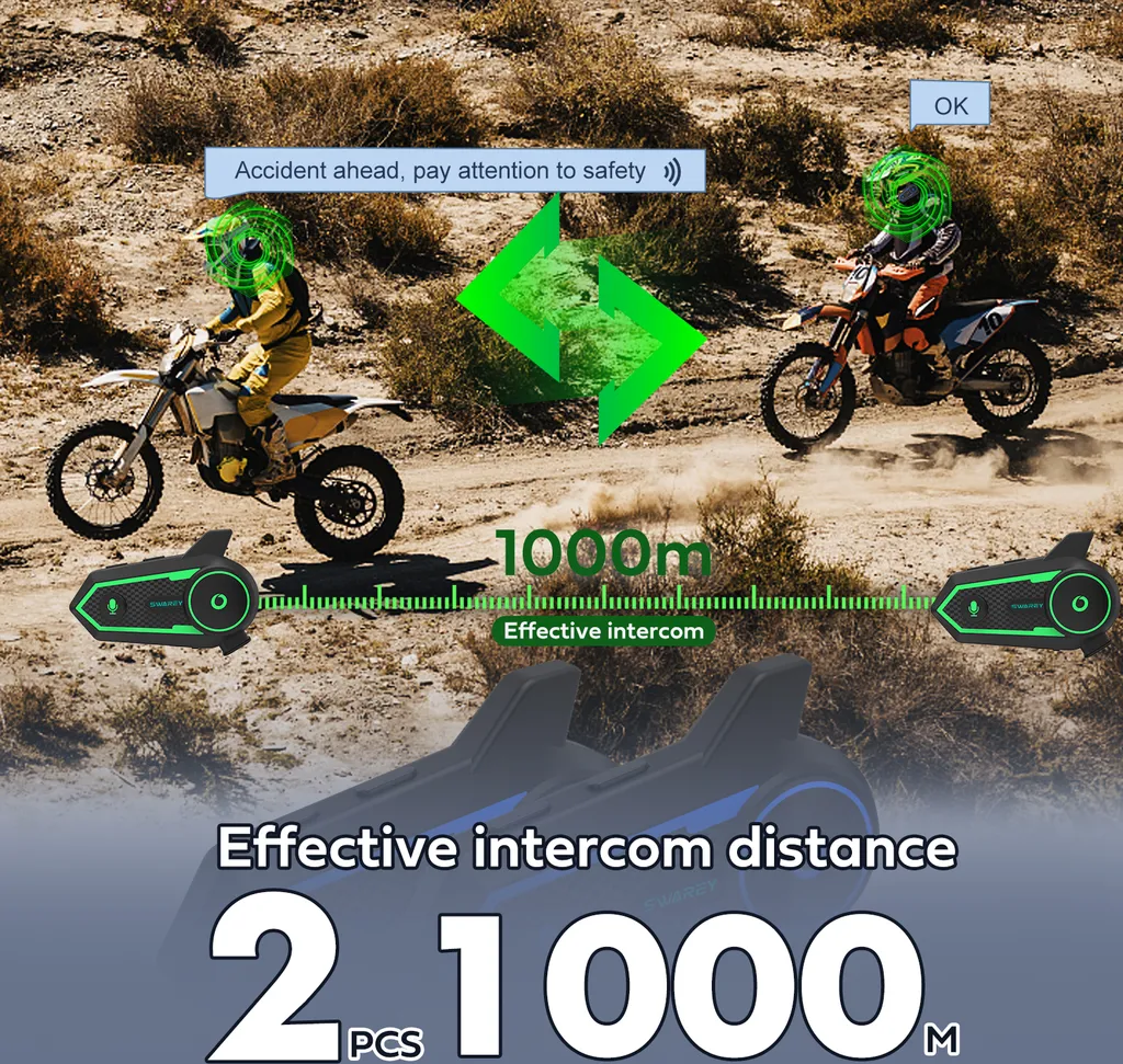 Intercom Moto pour 2 Conducteurs S6 Plus : Idéal pour vos Balades - 9