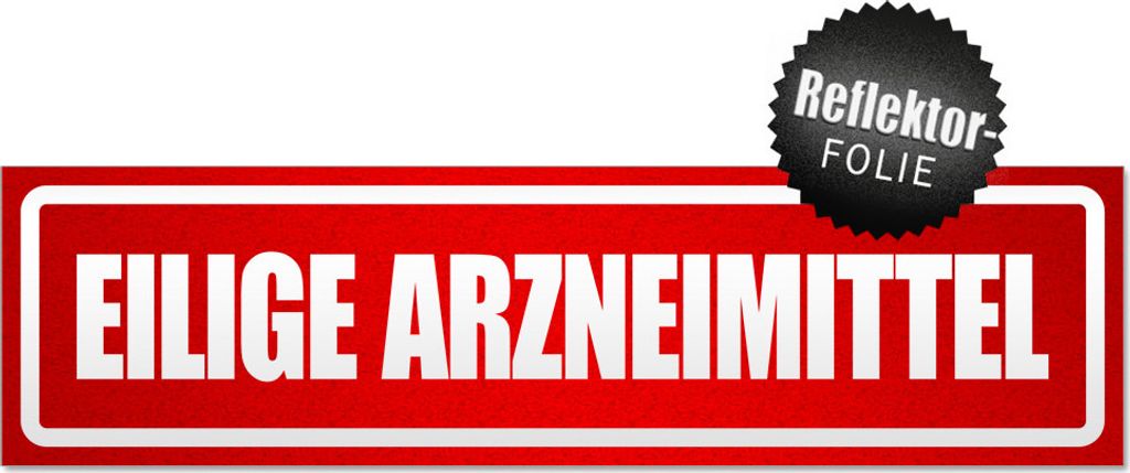 Eilige Arzneimittel invertiert Magnetschild Schild magnetisch