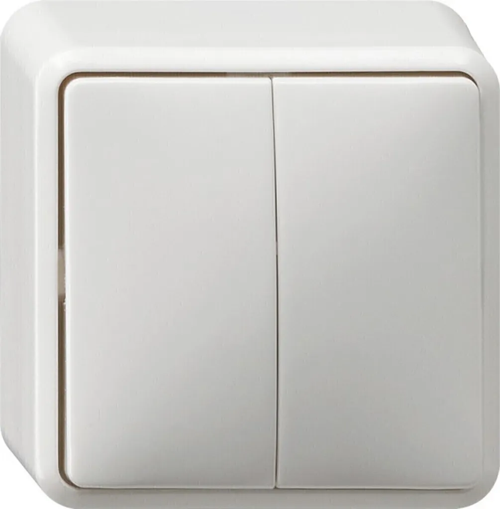 GIRA 010513 Interrupteur robuste en thermoplastique blanc brillant