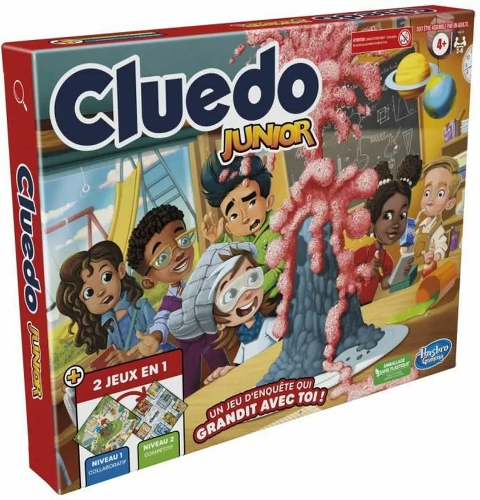 Cluedo Junior Hasbro - Le jeu d'enquête sans violence pour enfants dès 5 ans