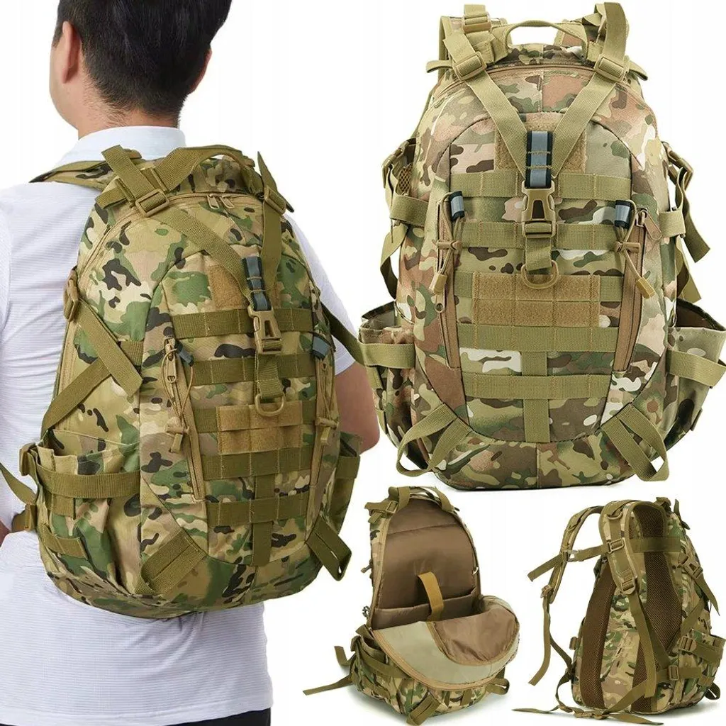 Zaino 30L Stile Militare: Zaino Multiuso per Trekking e Tempo Libero