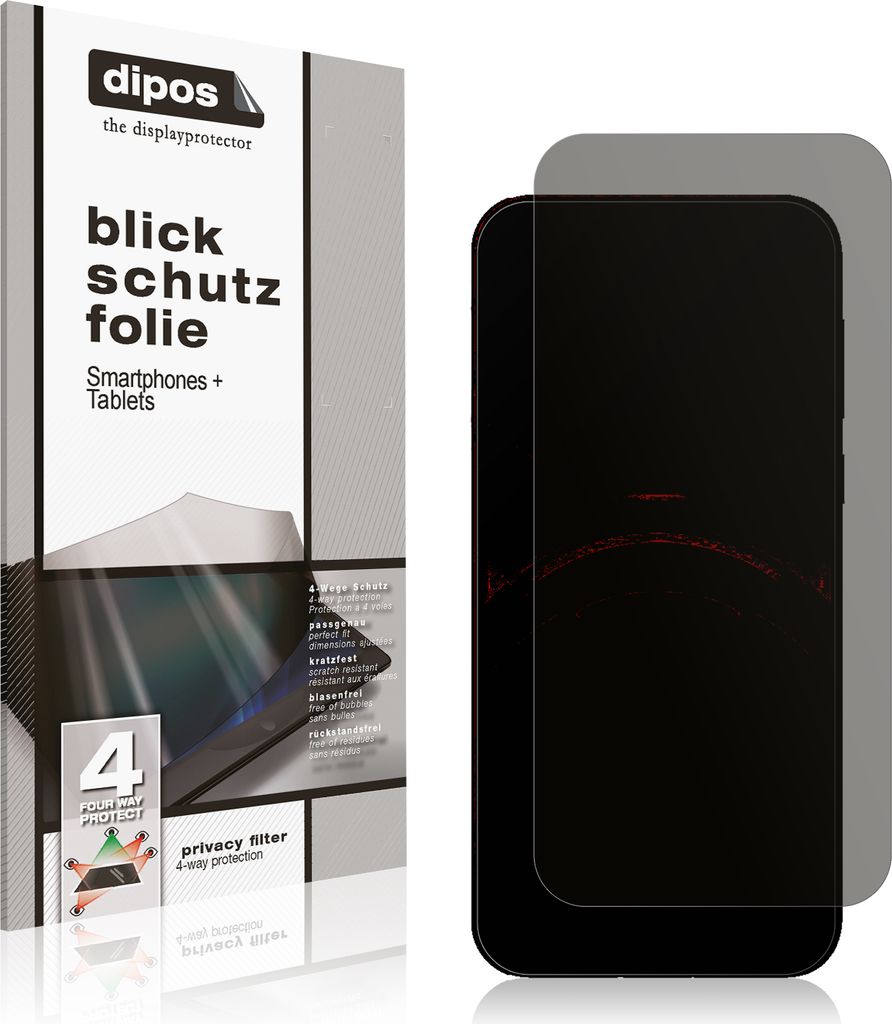 Blickschutzfolie für Honor X5b Plus matt Schutzfolie Folie Display Schutz dipos