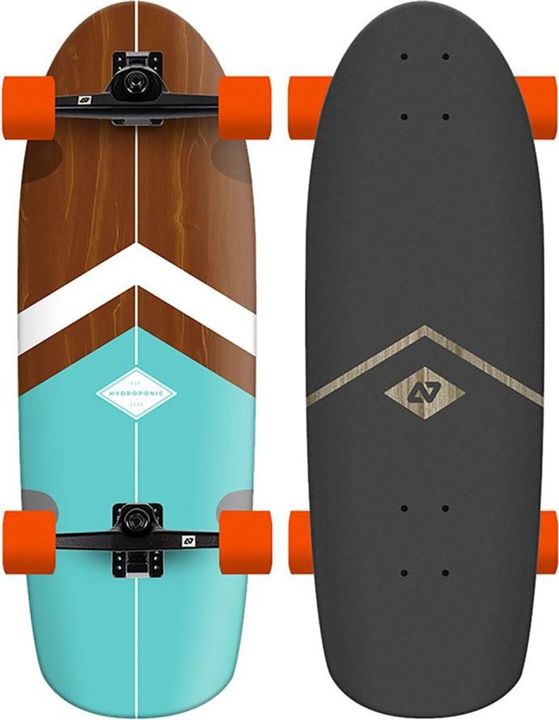 Hydroponic Rounded 30 ́ ́ Surfskate Grau 10 Inches Grau 10 Inches