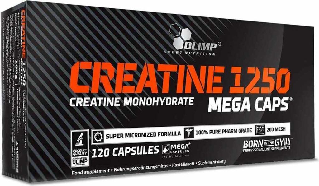 Olimp Nutrition Creatine 1250, Tablet, 89,3% micronized creatine monohydrate, bulking agent – microcrystalline cellulose, anti-caking..., take 3 ...
