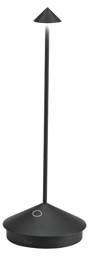 Stolní lampa LED Pina Pro, matně černá, dobíjecí a Obrázek produktu 
