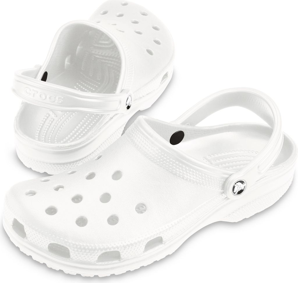 Crocs Classic Clog, Weiblich, Erwachsener, Weiß, Einfarbig, Produktbild 