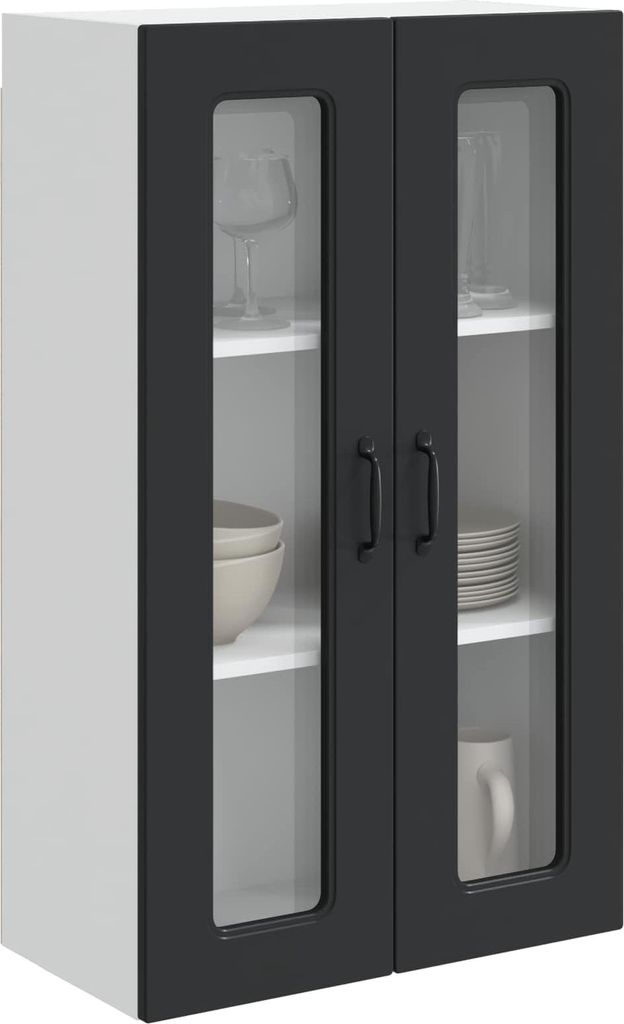 Küchenschrank Kalmar Schwarz 60 x 31 x 100 cm Holzwerkstoff