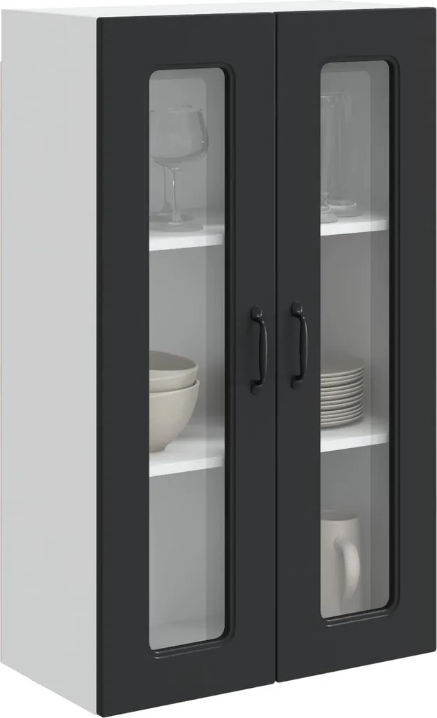 Armadietto Cucina Nero SYFAX Kalmar 60cm - Mobile Multistrato Alto