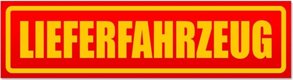 Kiwistar - Autoaufkleber - Rot - 45 x 12 cm - Lieferfahrzeug - Hinweis Aufkleber Sticker für Auto, Kfz, Fahrrad, PKW, LKW