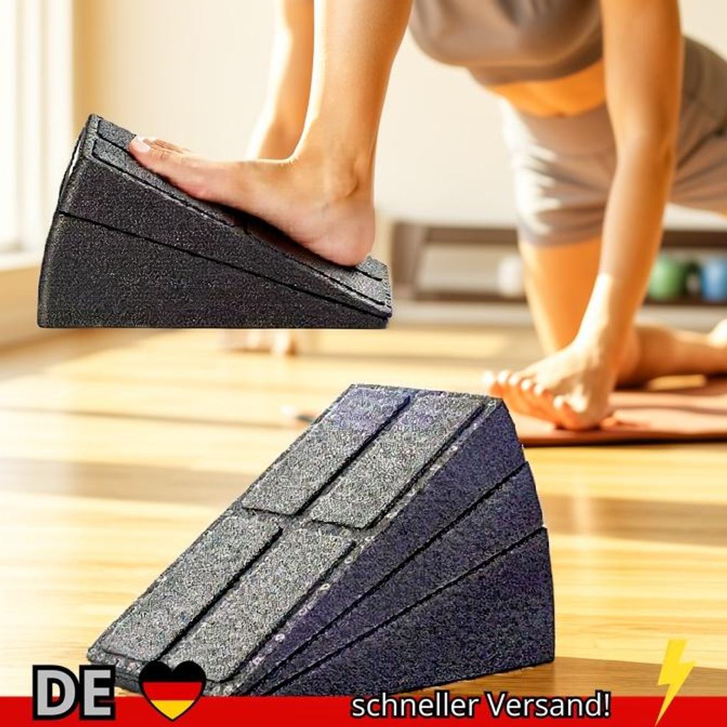 3 Stücke Yoga Keil Stretch Slant Boards Verstellbare Ziegel Squat Blöcke für