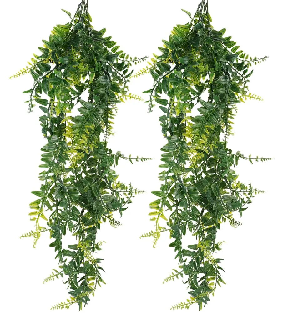 Plantes suspendues artificielles 80 cm : verdure durable sans arrosage