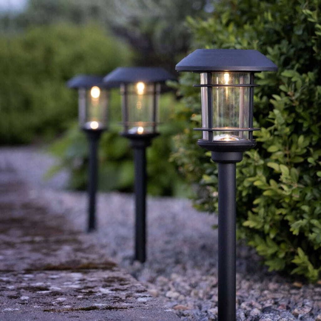 Luce solare a LED "Fride", 3 pezzi Immagine del prodotto 