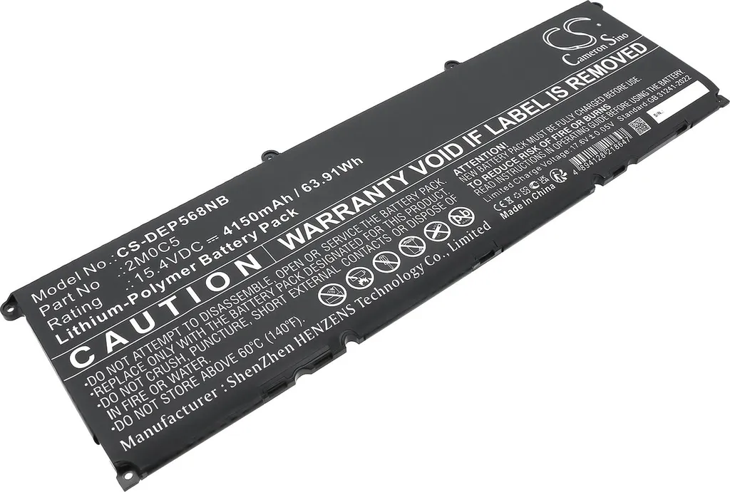Batterie pour ordinateur portable Dell Precision 5680 remplace 9FTVV - 2