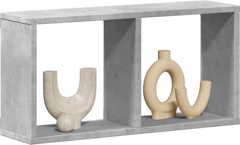 Armadio a muro 60x16x30 cm cemento grigio materiale legno - Mensole a muro design moderno 98934914