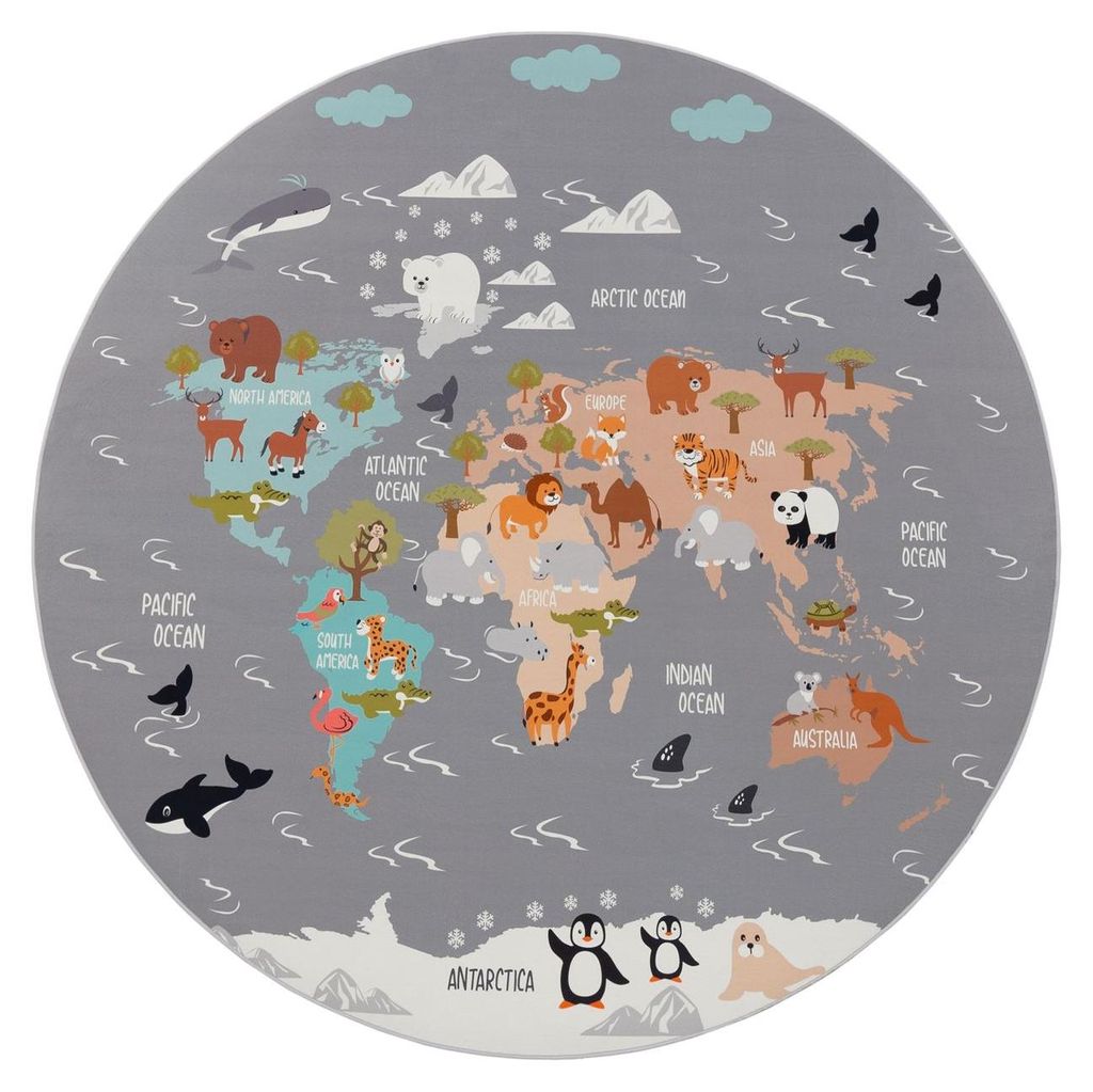 TT Home Kinderteppich Babyzimmer Teppich Kinderzimmer Produktbild 