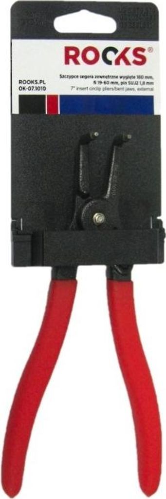ROOKS Sicherungsringzange OK-07.1010 180mm Werkzeugstahl