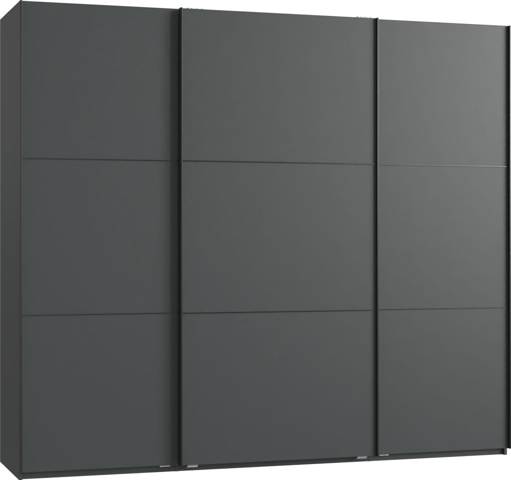 Schwebetürenschrank Kleiderschrank 3-türig 250 cm modern Produktbild 